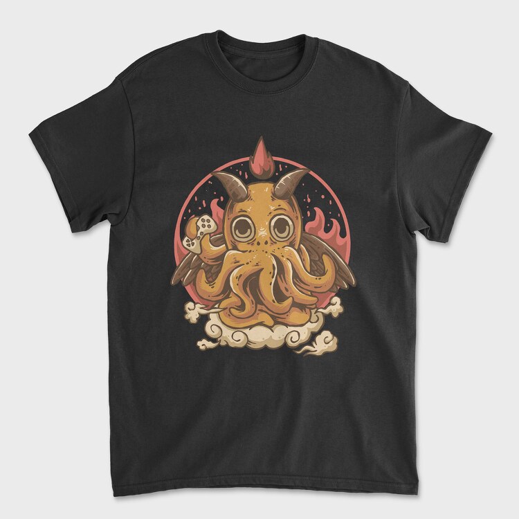 Cute Monster Controller, Unisex Men's T-Shirt