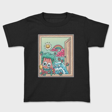 Cute Nature Window, Kids' T-Shirt