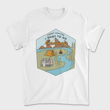 Forget Adulting, Unisex Men's T-Shirt