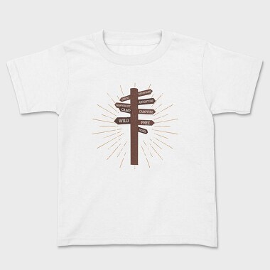 Freedom Trail Signpost, Kids' T-Shirt