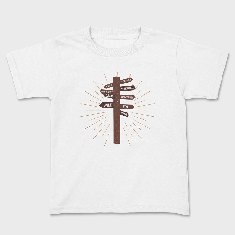 Freedom Trail Signpost, Kids' T-Shirt