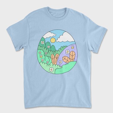 Unisex Men's T-Shirt, Garden 5
