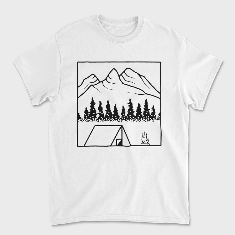 Geometric Landscape 10, Унисекс Мъжка Тениска