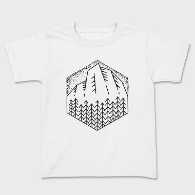Geometric Landscape 2, Kids' T-Shirt