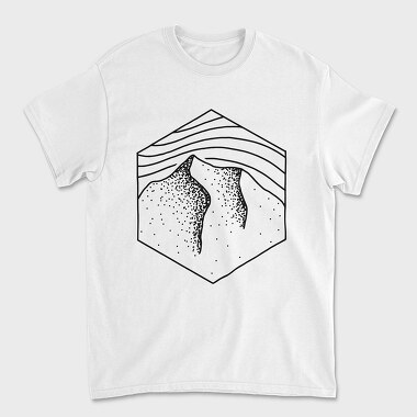 Geometric Landscape 6, Unisex Men's T-Shirt
