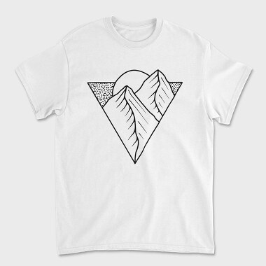 Geometric Landscape 9, Unisex Men's T-Shirt