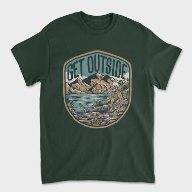Get Outside Skeleton, Unisex Men's T-Shirt