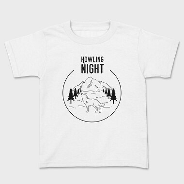 Howling Night, Kids' T-Shirt