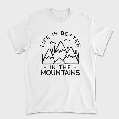 in the mountain, Unisex Men's T-Shirt
