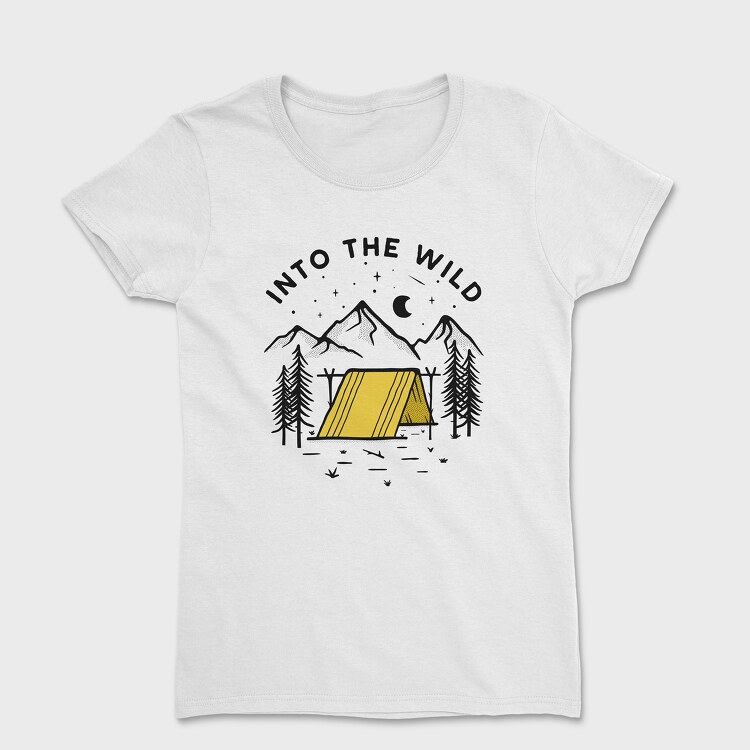 Into the Wild Yellow Tent, Women's T-Shirt