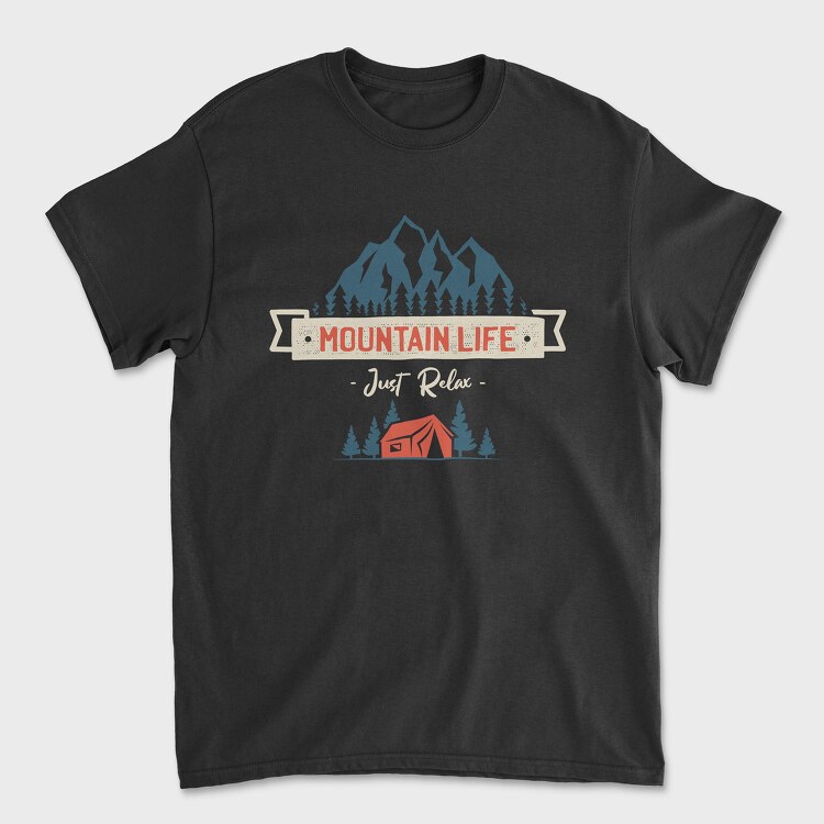 Just Relax Mountain Life, Unisex Men's T-Shirt