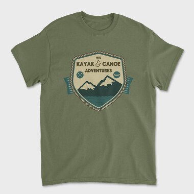Kayak and Canoe Adventures, Unisex Men's T-Shirt