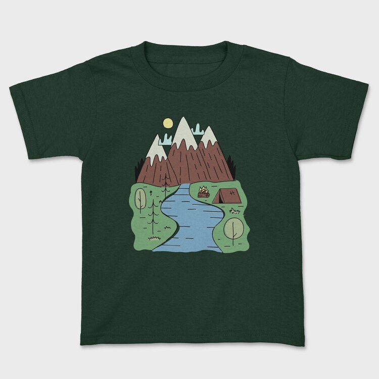 Keep It Simple River, Kids' T-Shirt