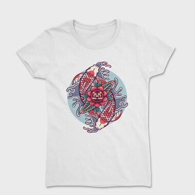 Koi Fish Illustration 1, Women's T-Shirt