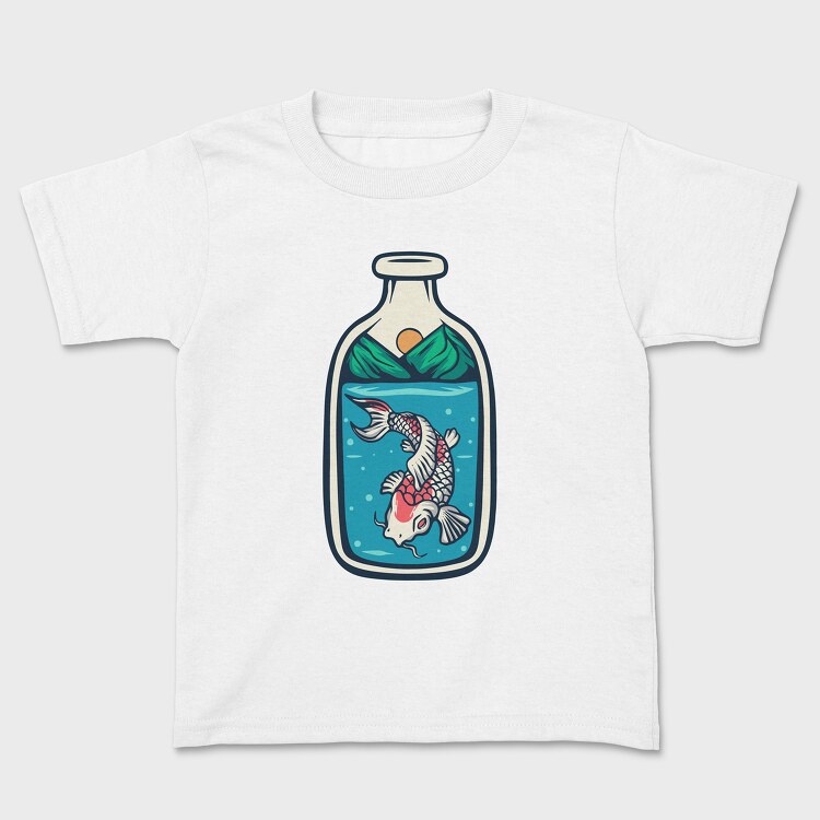 Koi Fish Illustration 5, Kids' T-Shirt