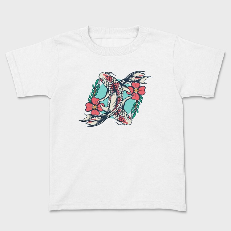 Koi Fish Illustration 6, Kids' T-Shirt