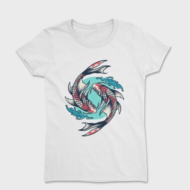 Koi Fish Illustration 7, Women's T-Shirt