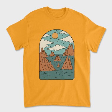 Unisex Men's T-Shirt, Landscape Nature