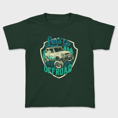 Kids' T-Shirt, Lets Go Offroad