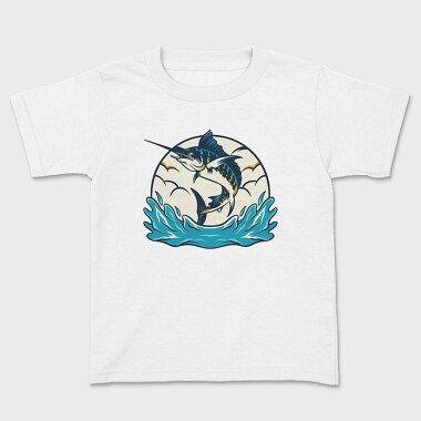 Marlin Fish 2, Kids' T-Shirt