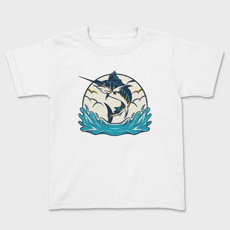 Marlin Fish 2, Kids' T-Shirt