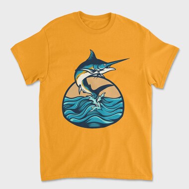 Marlin Fish 3, Unisex Men's T-Shirt