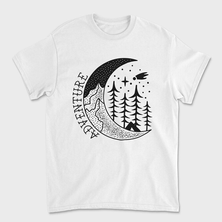 Moon Adventure, Унисекс Мъжка Тениска