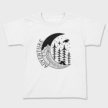 Moon Adventure, Kids' T-Shirt