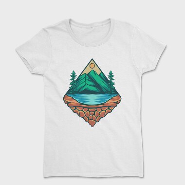 Mountain Illustration 5, Women's T-Shirt
