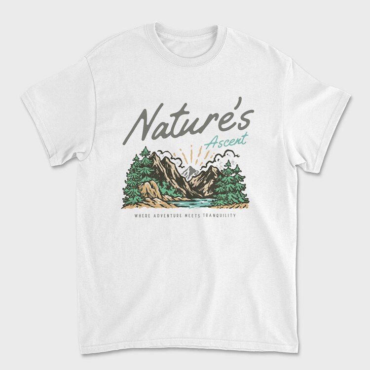 Natures Ascent, Unisex Men's T-Shirt