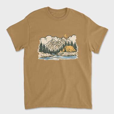 Night Camp 2, Unisex Men's T-Shirt