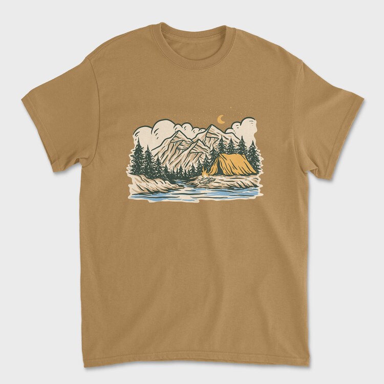 Night Camp 2, Unisex Men's T-Shirt