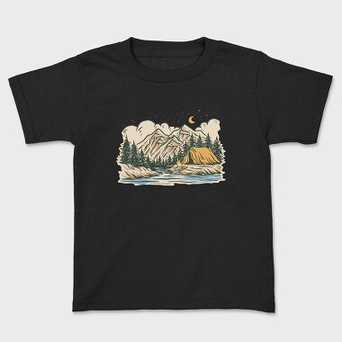 Night Camp 2, Kids' T-Shirt