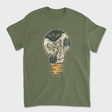Night Lamp, Unisex Men's T-Shirt