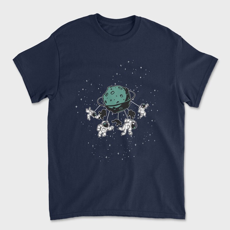 Astronaut Carousel, Unisex Men's T-Shirt