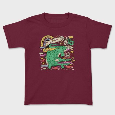 Psychedelic Crocodile, Kids' T-Shirt
