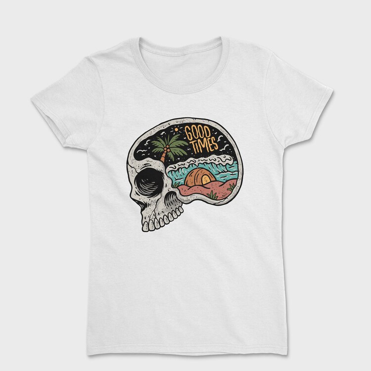 Skull Beach 2, Women's T-Shirt