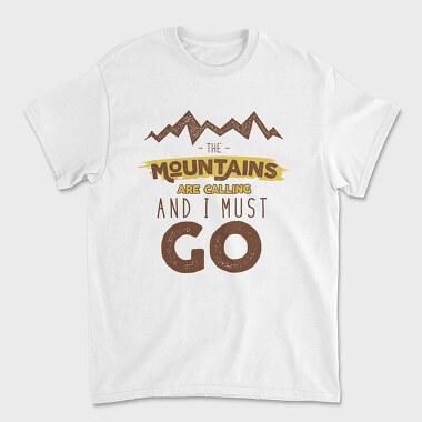 The Mountains Are Calling 5, Unisex Men's T-Shirt