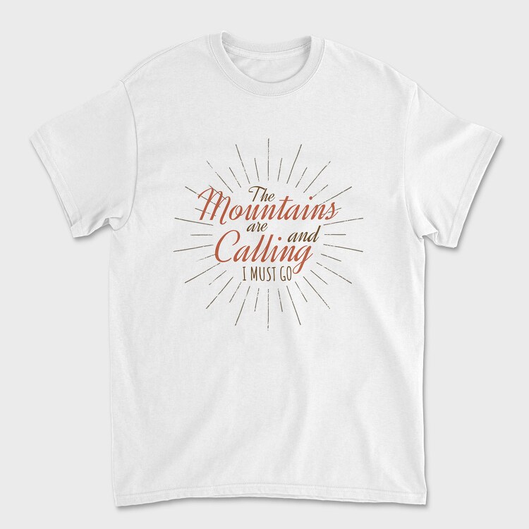 The Mountains Are Calling 6, Unisex Men's T-Shirt