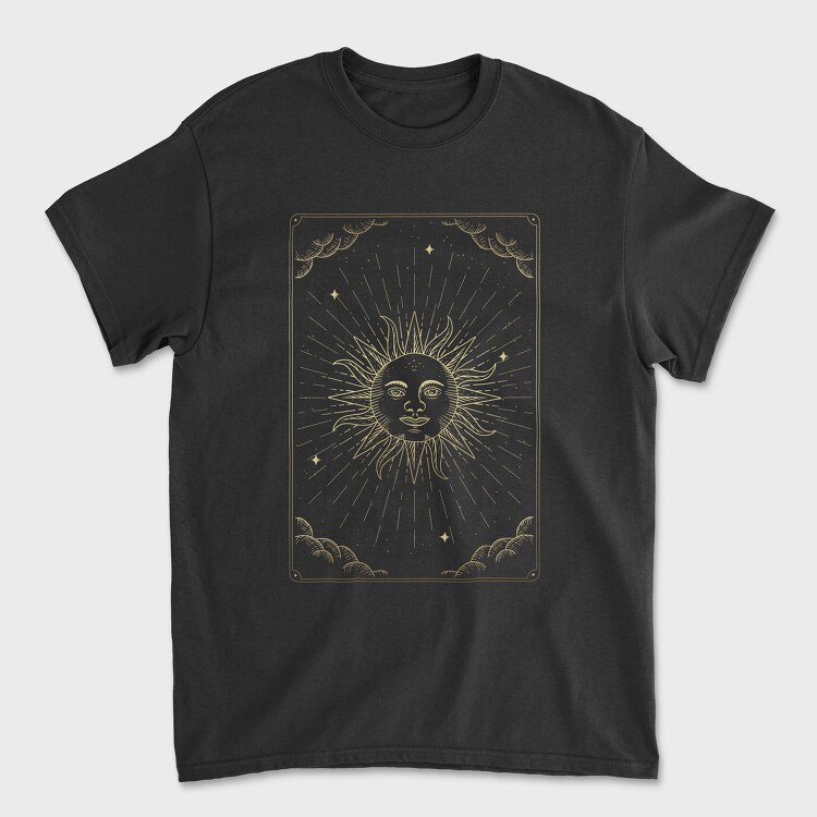 The Sun Tarot Card, Унисекс Мъжка Тениска