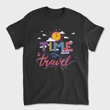 Time to Travel, Unisex Men's T-Shirt