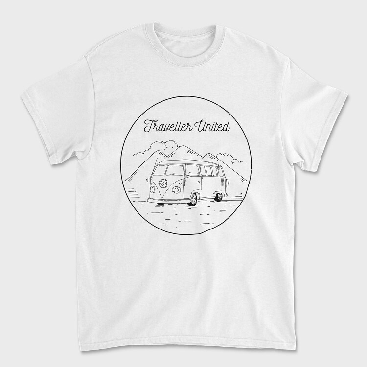 Traveller United, Унисекс Мъжка Тениска