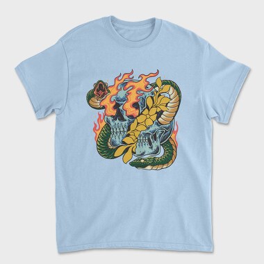 Tropical Skull 1, Unisex Men's T-Shirt