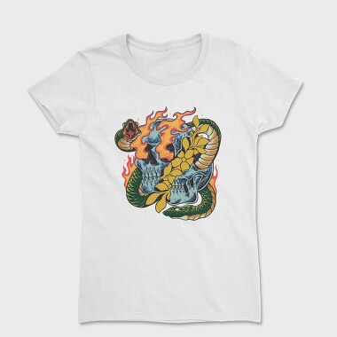 Tropical Skull 1, Women's T-Shirt