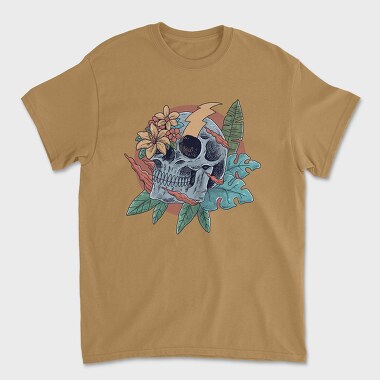Tropical Skull, Unisex Men's T-Shirt