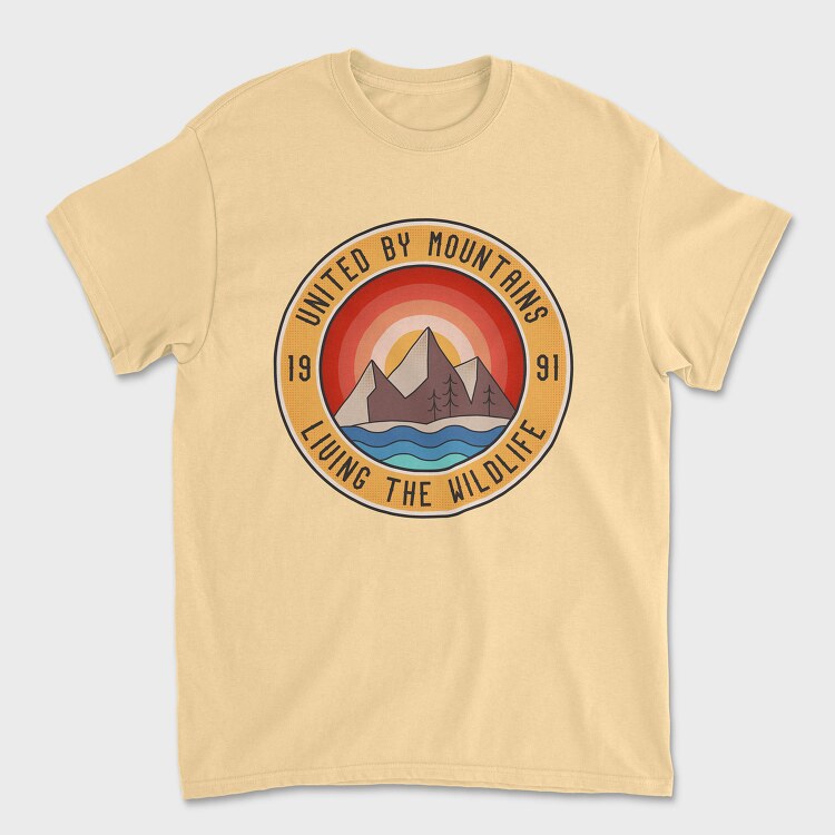 United by Mountains, Унисекс Мъжка Тениска