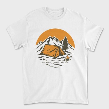 Vintage Adventure Outdoor Camping 1, Unisex Men's T-Shirt