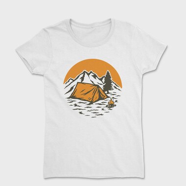 Vintage Adventure Outdoor Camping 1, Women's T-Shirt