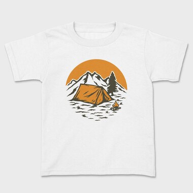 Vintage Adventure Outdoor Camping 1, Kids' T-Shirt