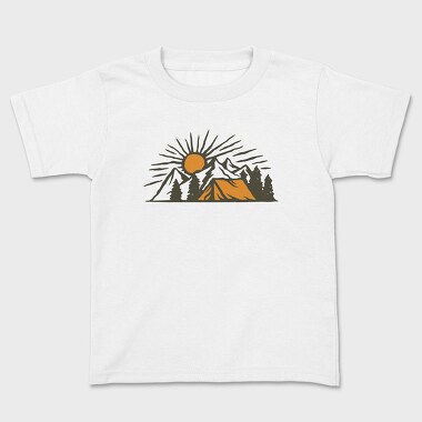 Kids' T-Shirt, Vintage Adventure Outdoor Camping